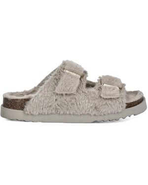Scholl Belle Slipper Aus Faux Fur - Weiß