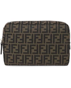 Fendi Superlight Ff Zucca Logo Clutch Bag - Grey