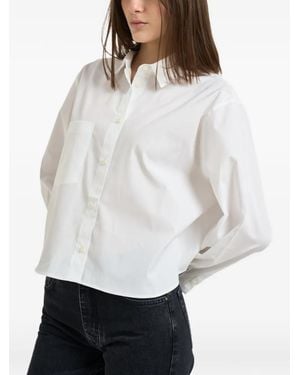 Anine Bing Chest-Pocket Shirt - White