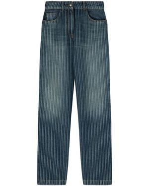Palm Angels Pinstriped Jeans - Blue