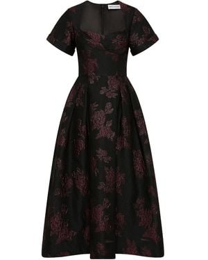 Rebecca Vallance Florentina Midi Dress - Black