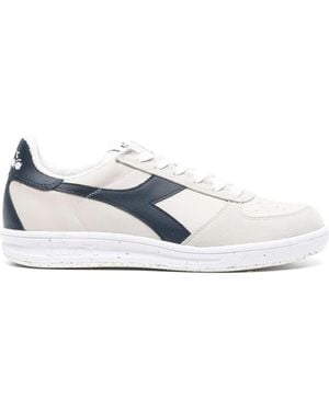 Diadora B.Elite Acbc Panelled Leather Trainers - White