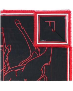 Givenchy Bambi Print Scarf - Red