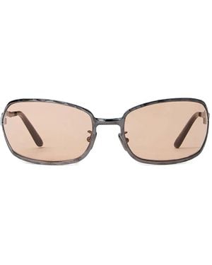 Kuboraum Metal-Frame Sunglasses - Natural