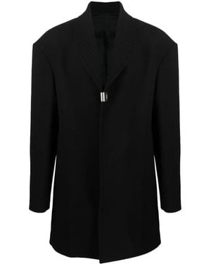 1017 ALYX 9SM Einreihiger Mantel - Schwarz