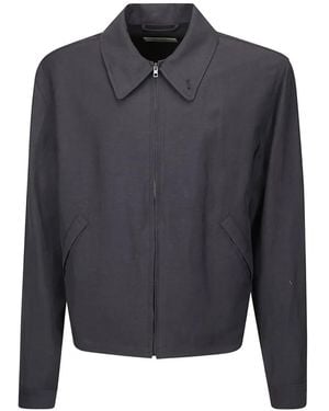 Lemaire Zip-Up Blouson Jacket - Blue
