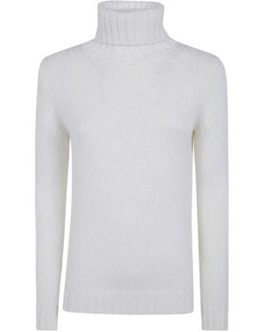 Base London Roll-Neck Knitted Jumper - White