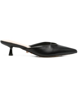 Twentyfourhaitch Malagueta Pointed-Toe Mules - Black