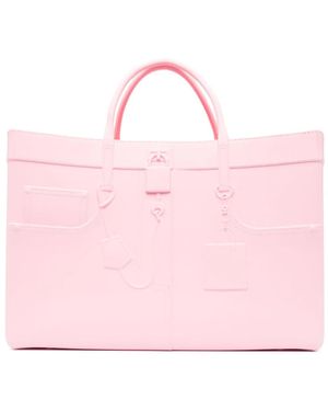 MEDEA Open-Top Rectangular Tote Bag - Pink