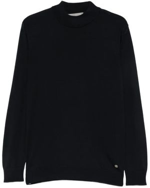 Carducci High-Neck Wool Jumper - Black