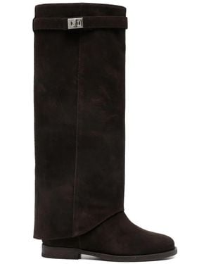 Via Roma 15 Buckled Boots - Black