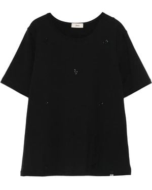 Herno ラインストーン Tシャツ - ブラック
