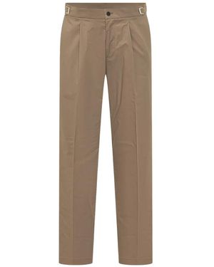 Cellar Door Leo T Pleated-Front Trousers - Natural