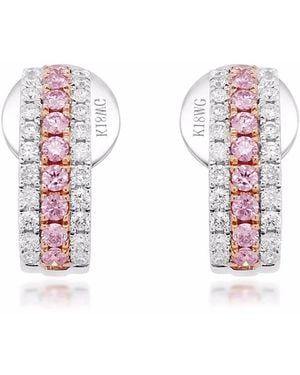 HYT Jewelry 18Kt Argyle Diamond Stud Earrings - White