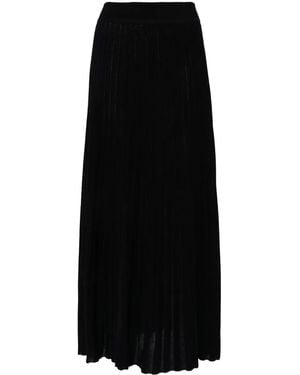 N.Peal Cashmere ニットスカート - ブラック