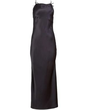 Fleur du Mal Silk Dress - Blue