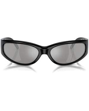 Arnette Catfish Oval-Frame Sunglasses - Gray