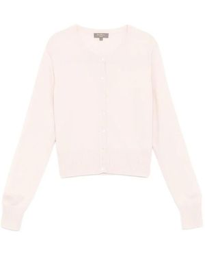 N.Peal Cashmere Ivy Cardigan - Pink
