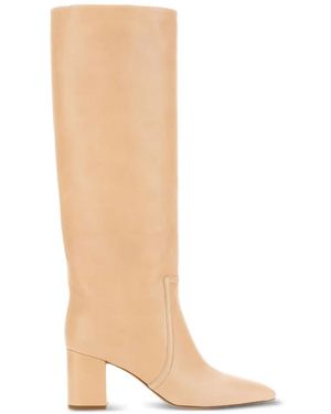 Paris Texas Pointed-Toe Knee-High Boots - White