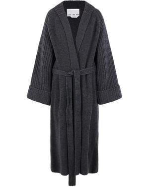 Sa Su Phi Cardigan Ceinturé À Capuche - Noir