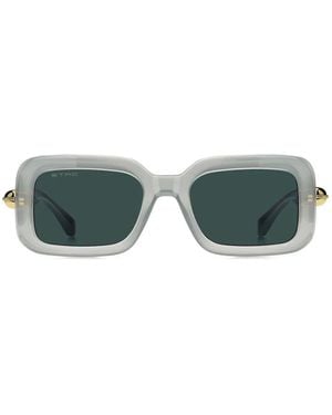Etro Rectangle-Frame Sunglasses - Green
