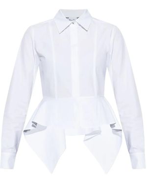 Max Mara Peplum Blouse - Wit