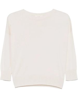Zanone Fine-Knit Top - White