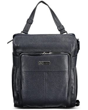 La Martina Logo-Plaque Backpack - Black