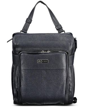 La Martina Logo-Plaque Backpack - Black