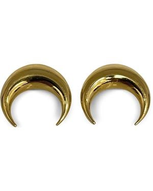 Marine Serre Moon Studs Earrings - Metallic