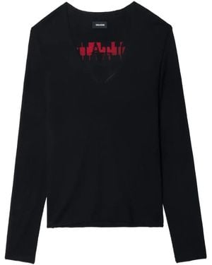 Zadig & Voltaire Nosfa Top - Zwart