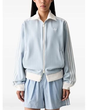 adidas Tweed Og Zip-Up Track Jacket - Blue
