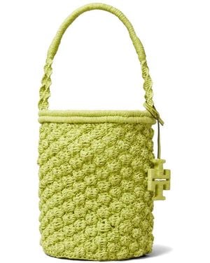 Tory Burch Sac Seau À Popcorn Crocheté À La Main Ella - Blanc