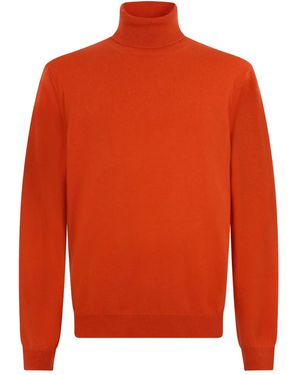 Malo Turtleneck Long-Sleeve Jumper - Orange