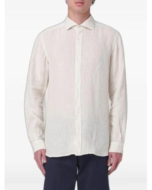 Fay Linen Shirt - White