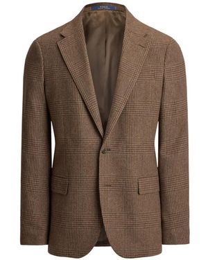 Polo Ralph Lauren Sakko Mit Prince Of Wales-Karo - Braun