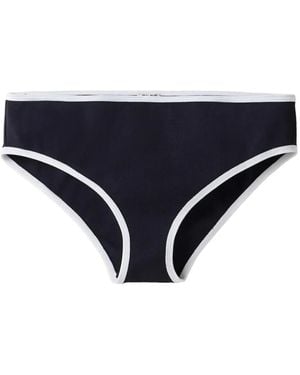 Miu Miu Bragas De Bikini De Punto Técnico - Azul