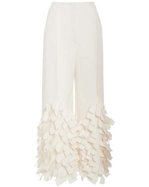 A.W.A.K.E. MODE Rectangle Detail Trousers - White