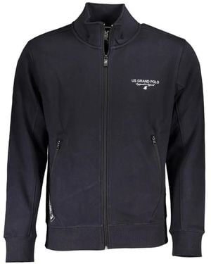 U.S. Grand High-Neck Zip-Up Jumper - Blue