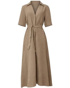 Marella Belted Dress - Natural