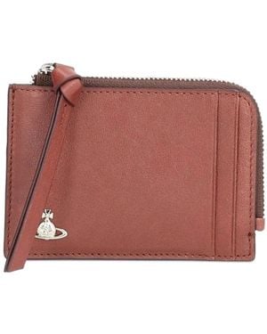 Vivienne Westwood Card Holder With Zip - Red