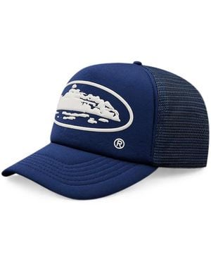 corteiz Puff-Print Trucker Hat - Blue