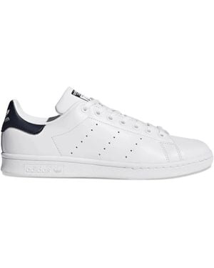 adidas Stan Smith Perforated Leather Trainers - White