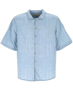 TOOCO Camisa Con Estampado Geométrico - Azul