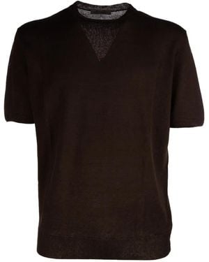 Corneliani Fine-Knit T-Shirt - Black