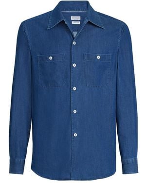 Brunello Cucinelli Denim Shirt - Blue