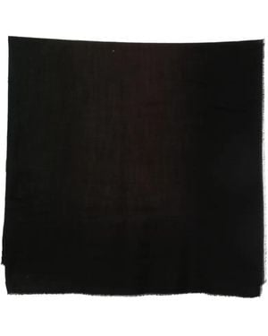 Faliero Sarti Chips Frayed-Edge Scarf - Black