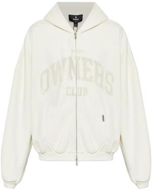 Represent Owners Club Zip-Up Hoodie - White