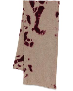 Suzusan Écharpe À Imprimé Tie Dye - Marron