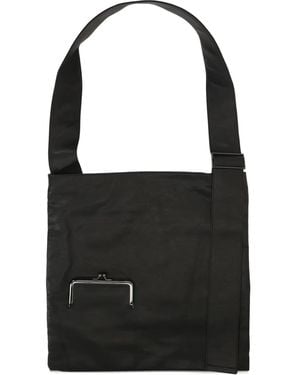 discord Yohji Yamamoto Clasp Shoulder Bag - Black